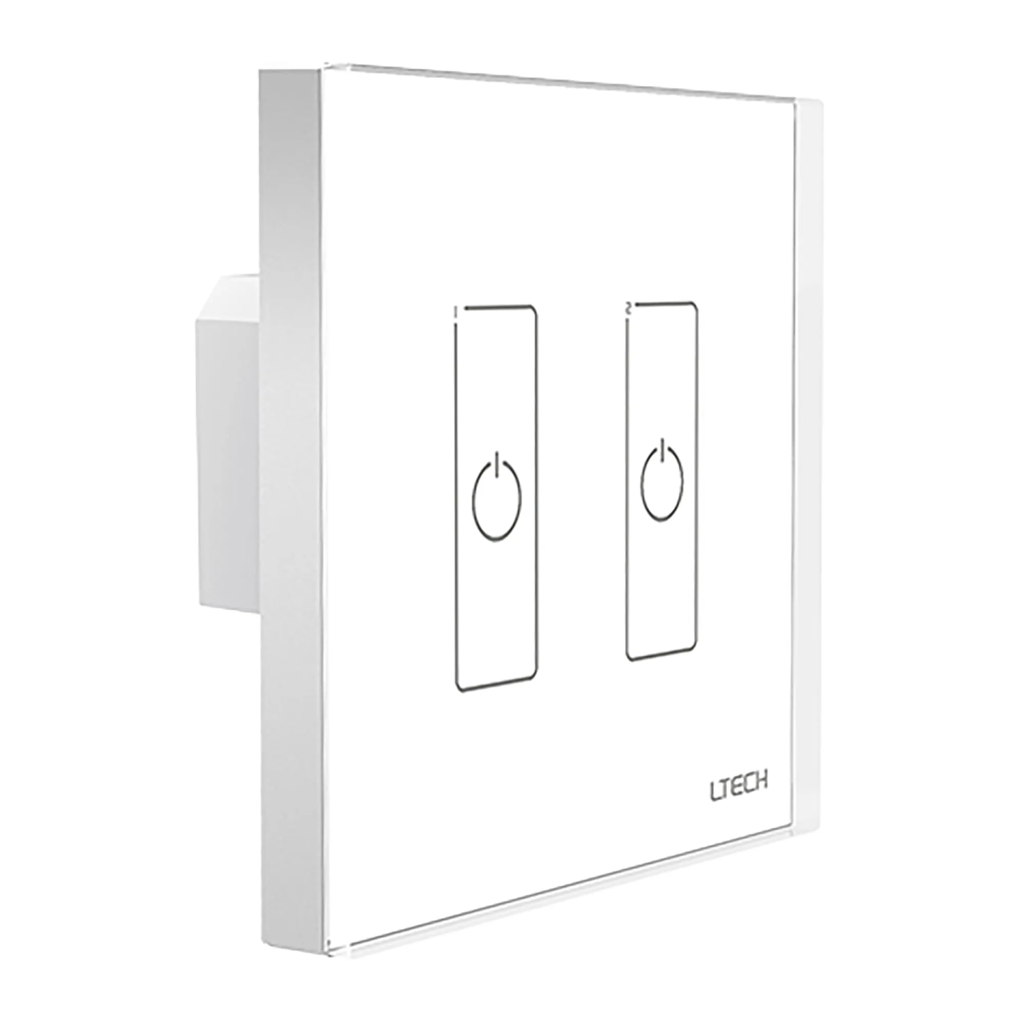 DALI Touch Panel, 2 Chanel control, Scene, Group, Unicast, Broadcast mode. Output signal: DALI, IP20.